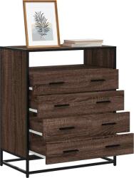 vidaXL barna tölgy szerelt fa fiókos szekrény 70x41x83, 5 cm (849093) (849093)