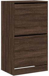 vidaXL barna tölgy cipőszekrény 2 kihajtható fiókkal 60x42x108 cm (3214391) (3214391)