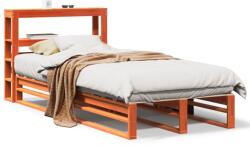 vidaXL viaszbarna tömör fenyőfa ágy matrac nélkül 90 x 190 cm (3306515) (3306515)