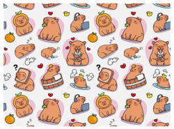 MFP Kapibara csomagolópapír, íves, 70x100cm, LUX, MFP (MFP-5811894) - mesescuccok