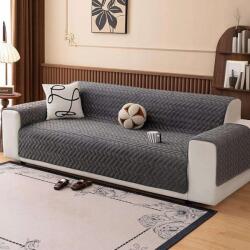 CE Kanapé huzat dekoratív kanapévédő 170x185cm geometria szürke (X0024ZQN4J)