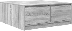 vidaXL szürke sonoma dohányzóasztal fiókokkal 100x100x40 cm (3328404) (3328404)