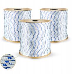 DQ-PP Lina polipropilén kötél, fonott, vitorlás, univerzális, fehér, 6mm, 1 méter (LILPP6B)