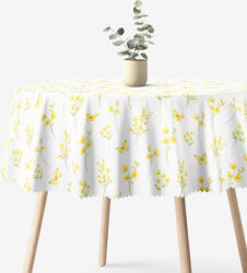 Goldea kör alakú teflonos terítő - sárga rét Ø 140 cm