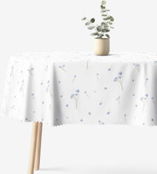 Goldea ovális teflonos terítő - kék búzavirág 140 x 180 cm