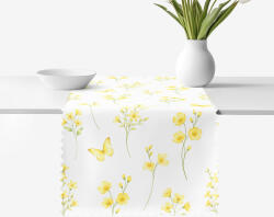 Goldea teflonbevonatú asztali futó - sárga rét 35x140 cm