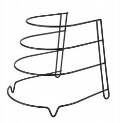  Serpenyőtartó állvány Modern Kitchen fekete 24, 5x27x23 cm (HTXD0671)