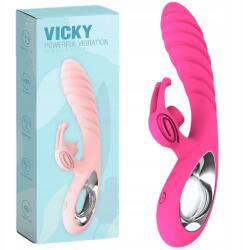 Boss Series Vicky Usb G-pont stimuláló nyuszis vibrátor, rózsaszín Boss Series (26-00160)