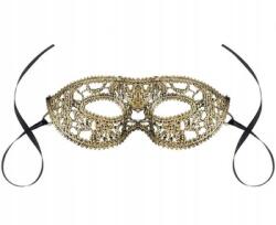 GoDan Arany hölgy áttört maszk - szatén szalag, 9x23 cm, 1 db