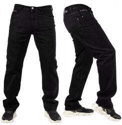 Riposte Férfi nadrág Fekete Széles Szárú Farmer Kopásmentes Xurab méret40