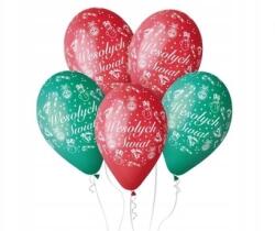 GoDan Lufik. Boldog karácsonyt - piros és zöld, 30 cm, 5 db