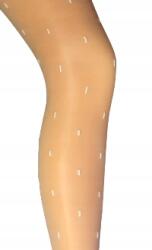 Gabriella Navel harisnya Gabriella fehér csíkokkal Bézs 3 (code 413)