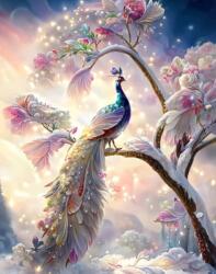 NORIMPEX - Puzzle Tablou Diamant: Păun pe o ramură 30x40cm - 1 - 39 piese
