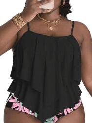 Shein Női Tankini FEKETE__3XL