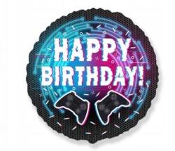 Flexmetal Fólia lufi 18 inch kerek, többszínű - 48 cm, 1 db, Születésnap