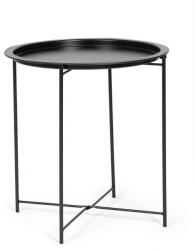 Bizzotto Masuta cafea otel negru Hilmar Ø47x51h (0721871)