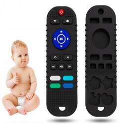  Szilikon Rágóka Szenzoros Nyugtató Baba Távirányító Fekete (2012230000314)