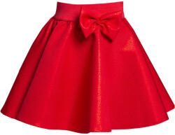  Piros csillogó szoknya kislánynak 116