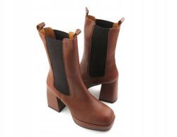 VENEZIA Női Bakancs Venezia 160W2204 Barna Magasszárú Bőr (160W2204)