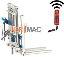 Graecus Stivuitor pentru tractor cu teleomanda , conectare hidraulica sau priza de putere, capacitate 1500 kg, inaltime 320 cm, CLARK1500 TRIPLEX320RC (10000578)