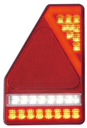 Kamar Tripla, lampa semnalizare cu LED si triunghi, 14.5 x 21.8cm, pentru remorci si trailere (L1907)