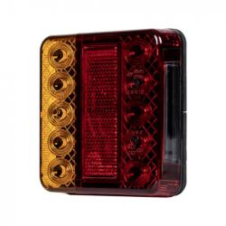 Kamar Lampa semnalizare, Tripla LED cu 4 functii, 10 x 10cm (L1963)