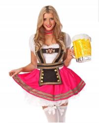  Szexi ruha Bajor ruha Rózsaszín Női Oktoberfest Halloween Bál