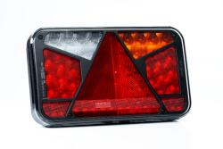 Fristom Lampa semnalizare LED, Tripla cu Canbus si triunghi, 24 x 14cm, 12V, mufa Bajonet 6 pini (FT-370 P TB LED O BAJONET 6PIN)