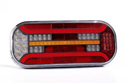 Fristom Lampa spate, tripla LED cu 7 functii, 30.2 x 13cm, mufa baioneta, 6 Pin (FT-600 L LED DI BAJONET 6PIN)