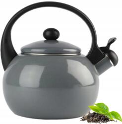 Silesia Emalia Vízforraló Hagyományos Zománcozott Janosik Szürke 2, 2L Síp Indukciós Gáz (5905155014375)