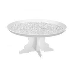 Garibaldi Suport Pentru Tort D30cm. H10cm. Plexiglas Alb Lucios