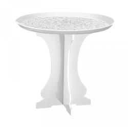 Garibaldi Suport Pentru Tort D30cm. H22cm. Plexiglas Alb Lucios