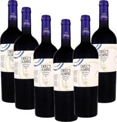 Feudi di Guagnano Set Vin Rosu Sec Feudi Di Guagnano Diecianni Primitivo Salento 13.5%, 6 x 0.75l