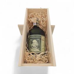 Diplomático Pachet Cadou Cutie Lemn Personalizata Rom Diplomatico Reserva Exclusiva 40%, 0.7L