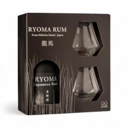 Ryoma Pachet Cadou Ryoma Japanese Rum cu 2 pahare 40%, 0.7L