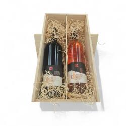 Cramele Recas Pachet cadou Solo Quinta: Vin Alb Sec Recas Solo Quinta 13%, Vin Rose Sec Recas Solo Quinta 13.5%, Cutie Lemn Personalizata 1.5L