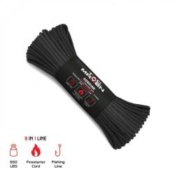 TAC MAVEN Gordian 550 paracord zsinór 4mm/15m fekete