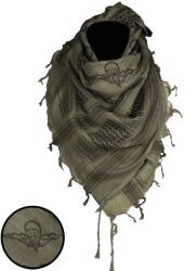 MIL-TEC Shemagh kendő fekete-zöld