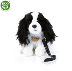 Rappa Câine cavaler de pluș cu lesă 27 cm ECO-FRIENDLY (209725)