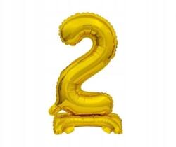 GoDan Fólia lufi álló szám 2 arany, 38 cm