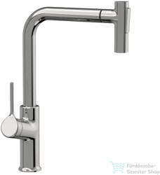 INVENA FARSALA konyhai csaptelep, 2-funkciós kihúzható fejjel, L-alakú csővel, króm BZ-40-L01-S (BZ-40-L01-S)