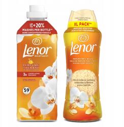 Lenor Vanilla Orchid folyadék öblítő szett 1, 25L illatgyöngyök 495g (5903815574306)
