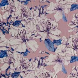 Pasja Art Viszkóz Szövet Farmer Virágok Blúzokhoz, Ruhákhoz 140cm (jeansowe kwiaty wiskoza)