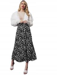 Shein Virágmintás MIDI SZOKNYA__38