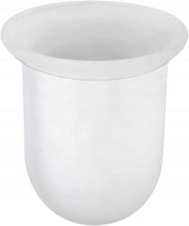 WENKO Üveg WC-kefe tartó Ø11 x 11, 2cm Wenko 17388100 fehér (17388100)