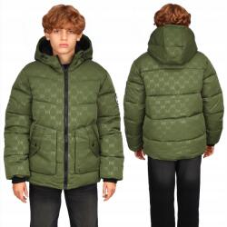 Youandbaby Bélelt Téli Kabát Steppelt Kapucnis Szőrme 134/140