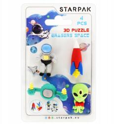 Starpak 3D Radír Space Puzzle. 4 Db-os