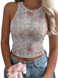 Shein Virágmintás Rövid Felső__xs