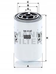 Mann-Filter Üzemanyagszűrő WK9140/MAN Wk 9140