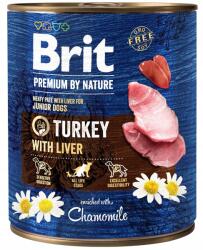 Brit Premium kutyaeledel kölyökkutyáknak konzerv 800g Junior Pulyka Máj